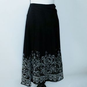 Pendleton plus sz 18W knee length 100% silk skirt